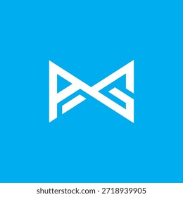 Design do logotipo da letra AG. AG Creative letter logotipo design vetor, AG Letter Initial Logo Design.