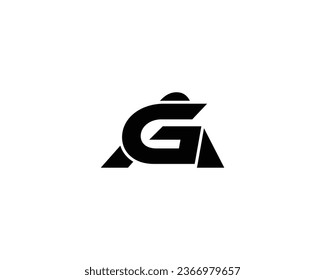 AG Letter Logo Design Element