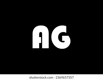 AG letter logo design and monogram logo design