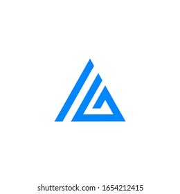 AG letter logo design template vector