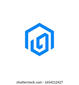Plantilla de diseño del logotipo de la letra AG vectorial