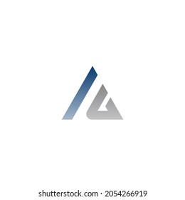 vector de diseño de logotipo de letra AG