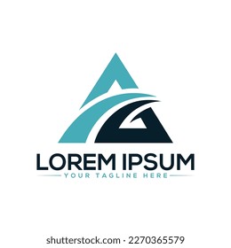 AG Letter Logo Design Unique and Modern 