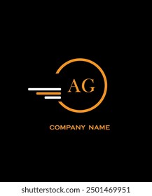 AG Letter Logo Design. Unique Attractive Creative Modern Initial AG