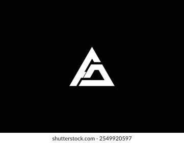 AG Letter logo design vector. AG logo design creative logo modern. Logo design letters A and G. Simple modern. Vector template. AG or GA initial letter design vector template