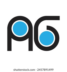 AG letter logo illustration templet design
