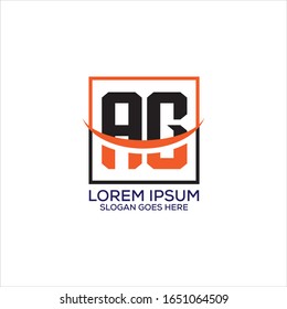 AG Letter logo template vector