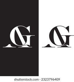 El logotipo de la letra AG es el logotipo de la letra superior
