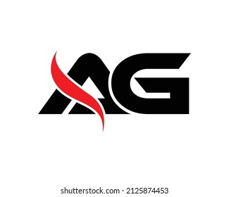 Ag letter logo Vector Template