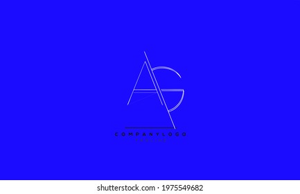 AG Letter Monogram Icon Logo vector illustration