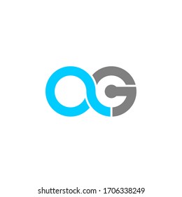 ag letter original monogram logo design