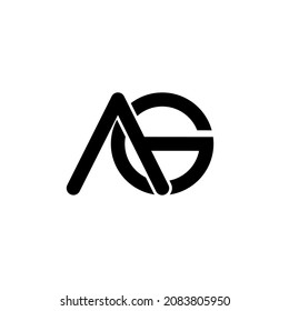 Logo simple de la letra g aislado en fondo blanco