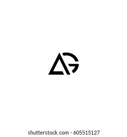 ag letter vector logo