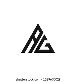 ag letter vector logo abstract
