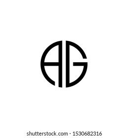 ag letter vector logo abstract