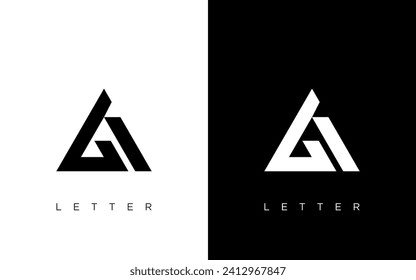 ag letter vector logo abstract template