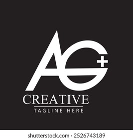 AG log vector. abstract modern creative business AG  Illustration Initial AG sign Your company