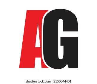 Ag Logo Creative Design Vector Tempalte Stock Vector (Royalty Free ...