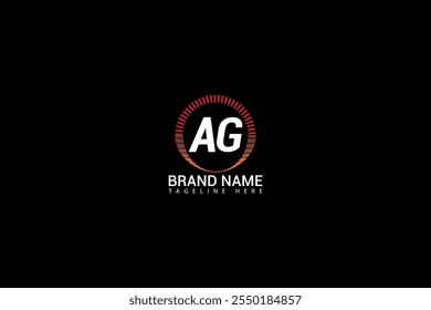 Logo-Design der AG Logo-Design für AG-Buchstaben. Ursprünglicher Buchstabe AG Logo-Design des Unternehmens. Ein G-Vektorlogo für Unternehmen und Unternehmen.