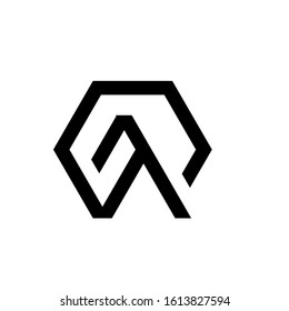 ag logo design simple modern template