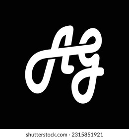 Diseño de logotipo AG,diseño de fondo de vectores