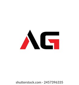 AG logo. A G design. White AG letter. AG, A G letter logo design. Initial letter AG linked circle uppercase monogram logo. A G letter logo vector design.