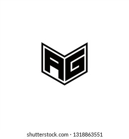 AG Logo Letters initial Designs Template