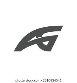 The AG logo monogram is perfect for companies that need an initial logo, or for individuals
