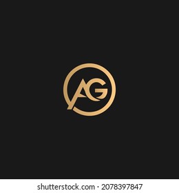 Ag Logo Vector Ag Circle Vector Stock Vector (Royalty Free) 2078397847