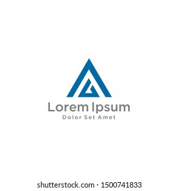 AG, MA LOGO VECTOR ICON TEMPLATE