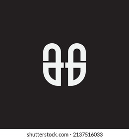AG monogram design logo template.