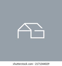 AG monogram logo in house shape