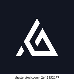 AG monogram logo with modern minimal style, perfect for branding, business identity, and creative use.