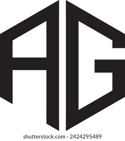 AG Polygon icon, symbol, vector file