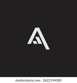 Logotipo de diseño de triángulo de tecnología AG