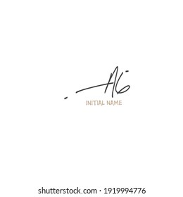 AG vector initial signature handwriting design