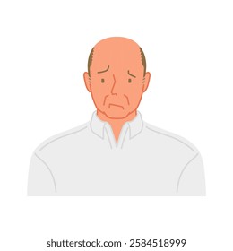 AGA: Front view of a middle-aged man with thinning hair