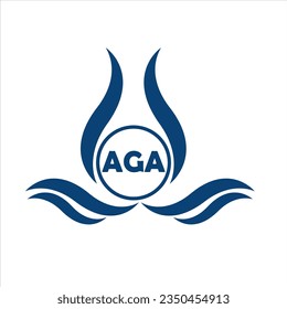 AGA Letter logo white background .AGA Business finance logo design vector image in illustrator .AGA letter logo design for entrepreneur and business.
