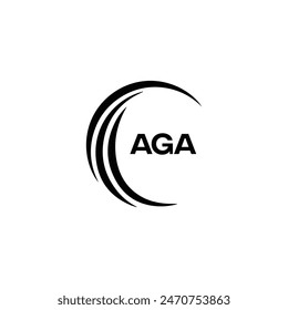  AGA logo. A G A design. White AGA letter. AGA, A G A letter logo design. A G A letter logo design in FIVE, FOUR, THREE, style. 
