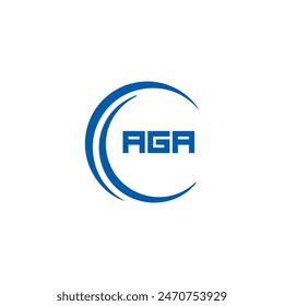  AGA logo. A G A design. White AGA letter. AGA, A G A letter logo design. A G A letter logo design in FIVE, FOUR, THREE, style. 