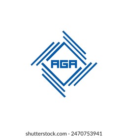  AGA logo. A G A design. White AGA letter. AGA, A G A letter logo design. A G A letter logo design in FIVE, FOUR, THREE, style. 