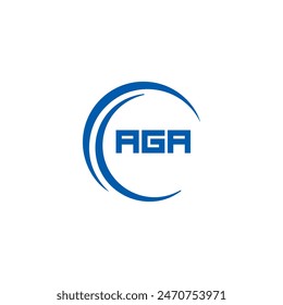  AGA logo. A G A design. White AGA letter. AGA, A G A letter logo design. A G A letter logo design in FIVE, FOUR, THREE, style. 