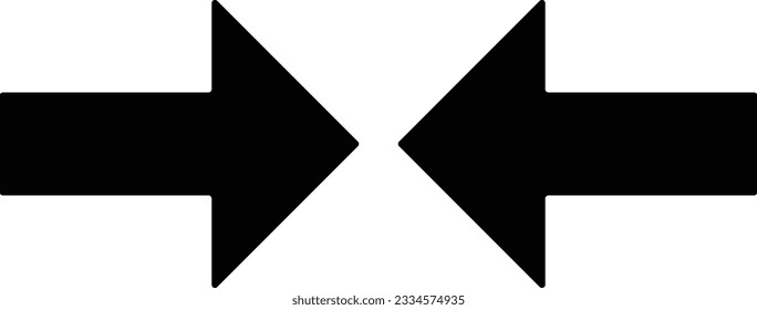 against averse contrary arrow opposite Glyph