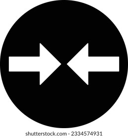 against averse contrary opposite arrow Glyph