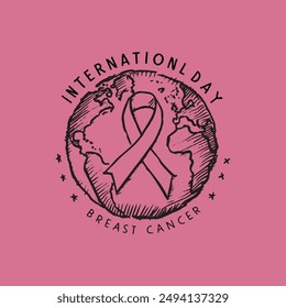 against breast cancer vector illustration design template 