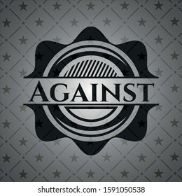 Against dark emblem. Retro. Vector Illustration. Detailed.