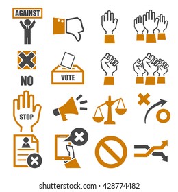 against icon set