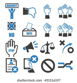 against icon set