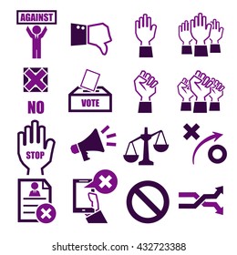 against icon set