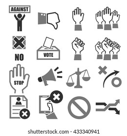 against icon set